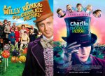 CHARLIE AND THE CHOCOLATE FACTORY BOTH MOVIES