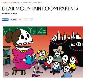DEAR MOUNTAIN ROOM PARENTS